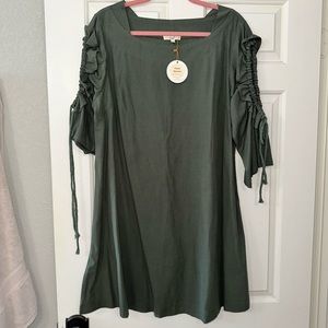 Easel Green Bohemian Dress